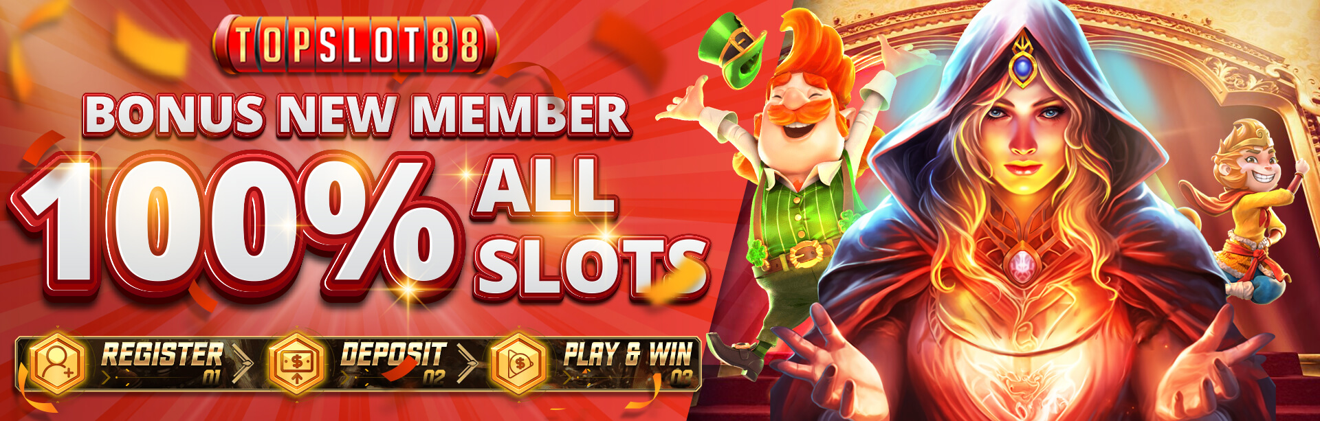 BONUS NEW MEMBER 100% SLOT LANGSUNG DIBAYAR!!!