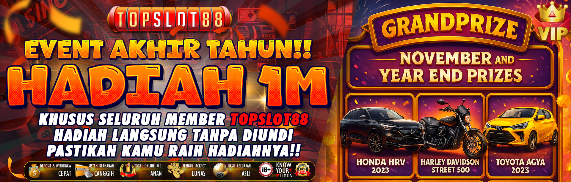 EVENT TANPA DI UNDI OKTOBER SETIA HADIAH 1 MILIAR 