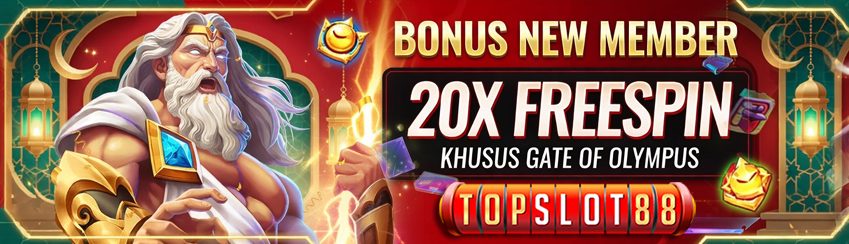 BONUS KHUSUS MEMBER BARU   FREESPIN 20X GRATIS