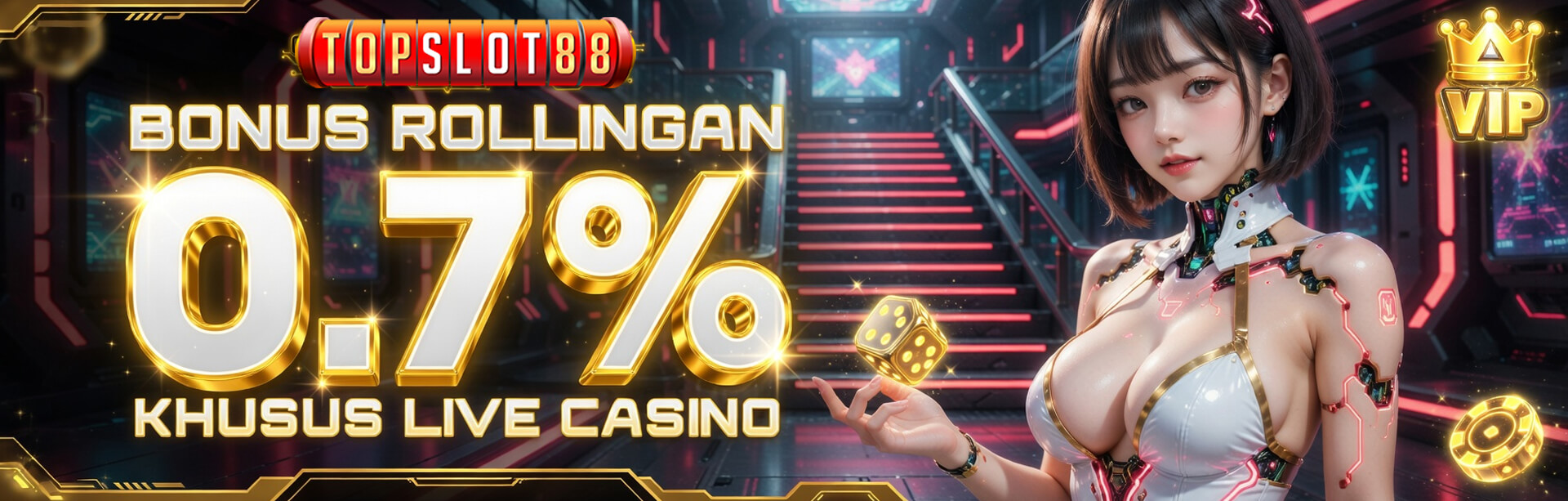 BONUS ROLLINGAN CASINO 0,7%